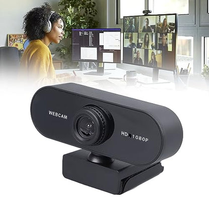 Diyeeni 1080P Computer Camera with Built in Microphone, Easy Installation, Widely Compatible with All Desktops & Laptops, Ideal for Video Recording, Conferencing, Live Streaming