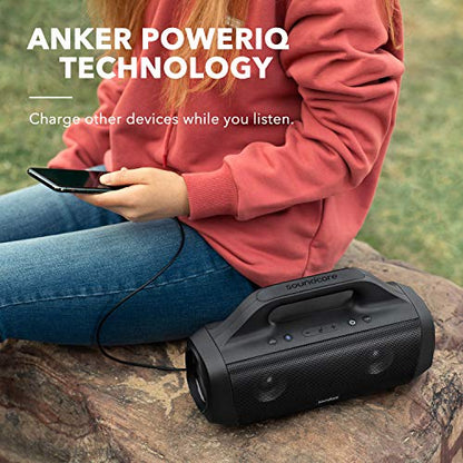 Soundcore Anker Motion Boom, Portable Bluetooth Speaker, IPX7, BassUp | 24H Playtime, App, Built-in Handle, Outdoor Speaker for Camping, Pool, Beach, Backyard