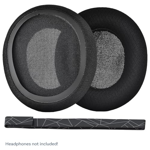 Ear Pads & Headband Replacement for SteelSeries Arctis 7/9 / Pro & Prime Wireless Gaming Headset etc. by MMOBIEL - Mesh Fabric Ear Pad Cushions & Elastic Fabric Headband Top Pad Cushion - size: Mesh Fabric