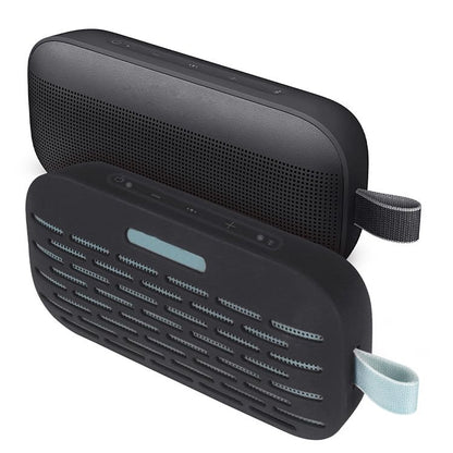Silicone Protective Case Cover Sleeve Shell for Bose Soundlink Flex Speaker Frame Case Bag Skin Box Accessories - color: Black