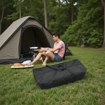Heavy Duty Water-Resistant Long Duffle Bag - XL Canopy & Roof Tent Storage Organizer for Poles, Grill Tools, Hammock & Fishing Rods with MOLLE Straps (35''(L) x7.87''(W) x7.87''(H)) - size: 35''(L)x7.87''(W)x7.87''(H)