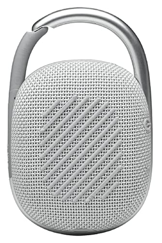 JBL 2 Pack Clip 4 Waterproof Wireless Audio Bluetooth Speaker Bundle (White) - color: White