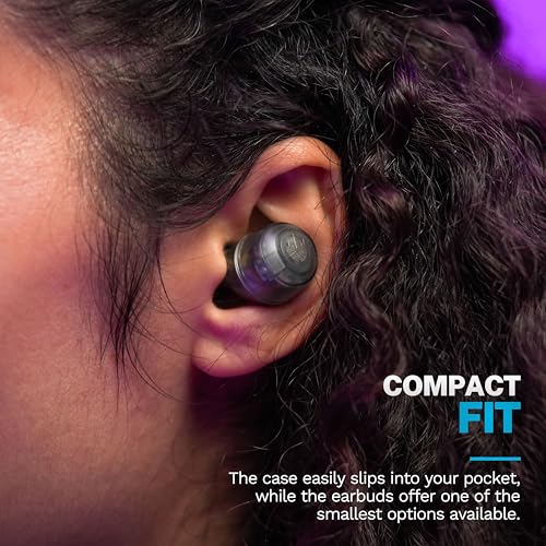 JLab Go Air Pop+, True Wireless Earbuds, Bluetooth Earbuds with Microphone, Dual Connect, EQ3 Sound, Clear | In-Ear Headphones, Bluetooth, Wireless Earbuds, Earbuds with Microphone, USB-C Charging Box, Dual Connect, EQ3 Sound - color: Clear, style: Pop+