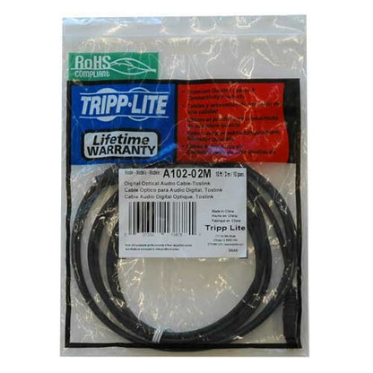 Tripp Lite Toslink Digital Optical SPDIF Audio Cable, 2M (6-ft.) (A102-02M) - size: 2 meters