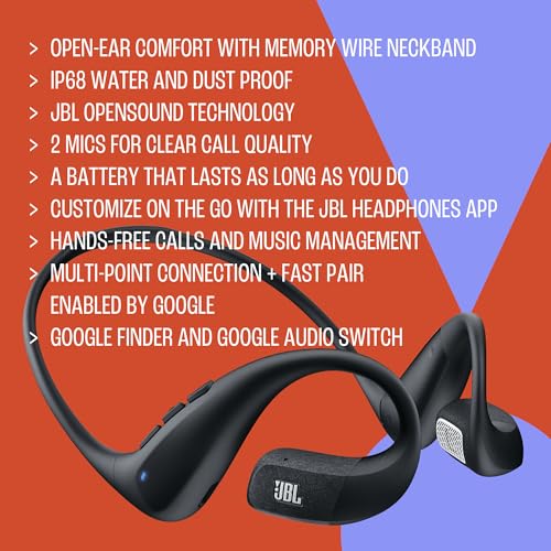 JBL Endurance Pace - Open-Ear Sport Headphones (Blue) - color: Blue