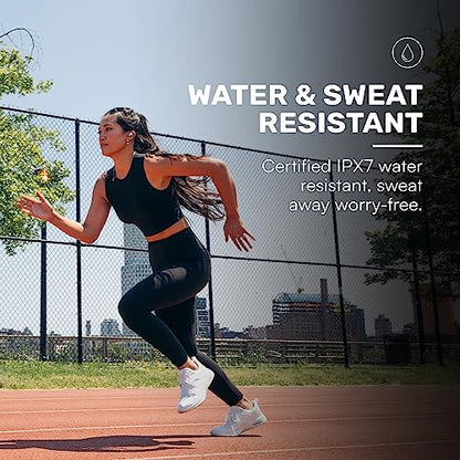 Raycon Fitness Bluetooth Wireless Earbuds + Microphone with Active Noise Canceling, Sweat & Water-Resistant Earphones, Running Headphones, Ear Buds Wireless Bluetooth 56 Hours Playtime (Black) - color: Black