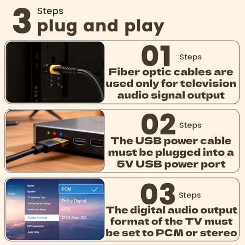 192KHz DAC Optical to RCA Converter,Optical Audio Cable to RCA Male Cable Adapter,Digital to Analog Audio Converter for HDTV, DVD, Set-top Boxes(Unidirectional from O-ptical to RC A Only) Cable -6.6FT - size: 6.6FT