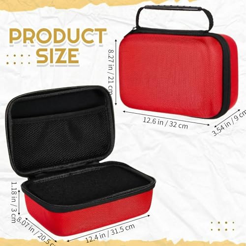 Relaxweex Hard Case with Foam, 12.6 X 8.27 X 3.5 Inch, Red | EVA Waterproof Shockproof Case, Customizable Foam for Camera Electronics Instruments, Digital Products, with Knife - color: Red, size: 12.6 x 12.2 x 3.5 inch