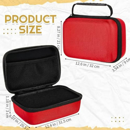 Relaxweex Hard Case with Foam, 12.6 X 8.27 X 3.5 Inch, Red | EVA Waterproof Shockproof Case, Customizable Foam for Camera Electronics Instruments, Digital Products, with Knife - color: Red, size: 12.6 x 12.2 x 3.5 inch