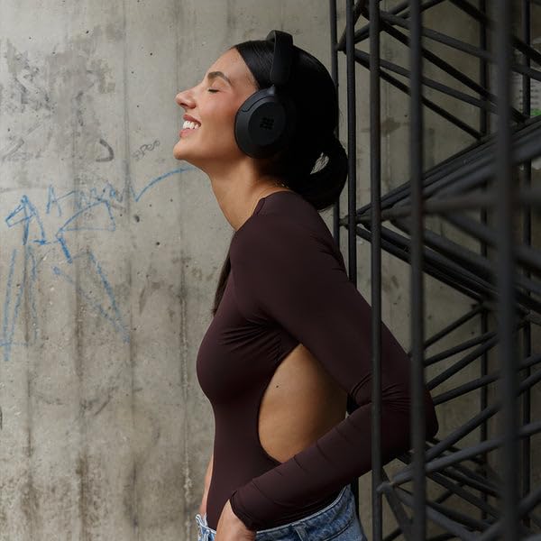Cubitt Power Headphones with Hybrid ANC | Bluetooth 5.4 Over-Ear Headphones with 60H Playtime, 4 Mics, Auto-Pause, Transparency Mode, Low Latency, Foldable Design, USB-C Fast Charging - Obsidian Black - color: Obsidian Black