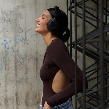 Cubitt Power Headphones with Hybrid ANC | Bluetooth 5.4 Over-Ear Headphones with 60H Playtime, 4 Mics, Auto-Pause, Transparency Mode, Low Latency, Foldable Design, USB-C Fast Charging - Obsidian Black - color: Obsidian Black