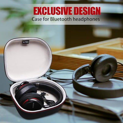 Case for Audio-Technica ATH-M20x/Raycon/JBL/Sony/Anker Headphone Gray | Carrying Travel Headphone Case Hard Shell for Over Ear Headphone - color: Khaki