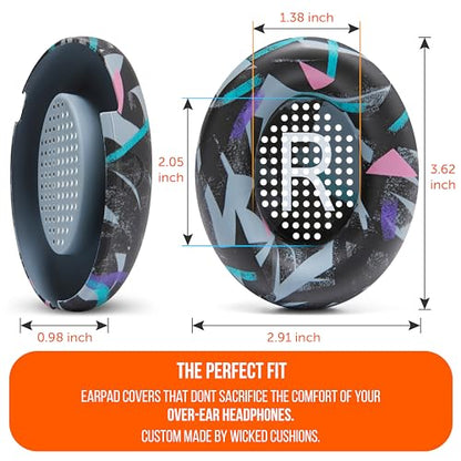 WC SweatZ QC Ultra - Patented Covers for Bose QuietComfort Ultra Gen 1 & 2 | Made by Wicked Cushions | Made with Premium Silicone, Sweatproof & Washable | 90's Black - color: 90's Black