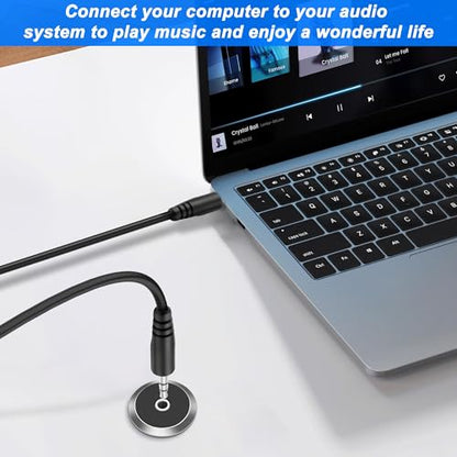 XMSJSIY 3.5mm TRS Panel Mount Female to Female Headphone Audio Cable | 1/8" TRS to Threaded Round 3.5mm Jack Extension Cable Embedded Fixed AUX Audio Adapter for Laptop Microphones - 50CM/1.64FT - style: Female