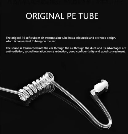 2 Pack Air Covert Acoustic Tube Earpiece Headset Compatible with Motorola Radio T100 T107 T100TP T200TP T260 T260TP T280 T460C T465 T600 T605 T800 T5428 T6200 Two Way Radio (2 Packs) | Compatible with Motorola Radio T100 T107 T100TP T200TP T260 T260TP T28