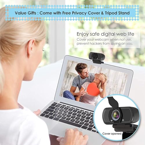 USB C Webcam for Switch 2 / PC: 1080P HD Web Cam with Mic,Computer Camera - style: USB-C Webcam with Cover & Tripod