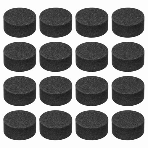 MECCANIXITY 16 Pcs Single Sided Speaker Isolation Feet Pads, 20mmx10mm Non Slip Foam Shock Absorption Base Pad Amplifier Stand Feet Mat for Speaker HiFi Home Theater Sound System, Black - size: 20mmx10mm