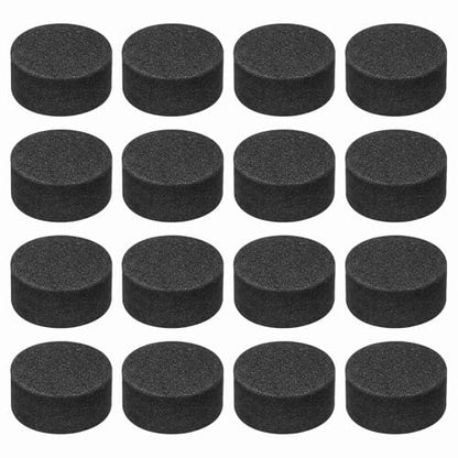 MECCANIXITY 16 Pcs Single Sided Speaker Isolation Feet Pads, 20mmx10mm Non Slip Foam Shock Absorption Base Pad Amplifier Stand Feet Mat for Speaker HiFi Home Theater Sound System, Black - size: 20mmx10mm