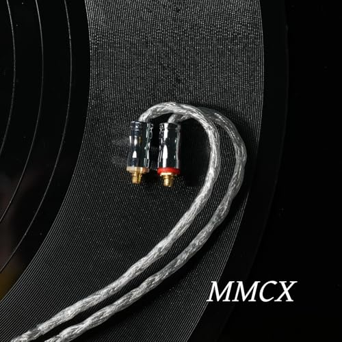 2 Pin IEM Upgrade Cable, 0.78mm Connector, 24-Core Silver-Plated, 4.1ft (1.25m), 4.4mm to 2-Pin/MMCX/QDC for in-Ear Monitors - size: 3.5mm-2PIN