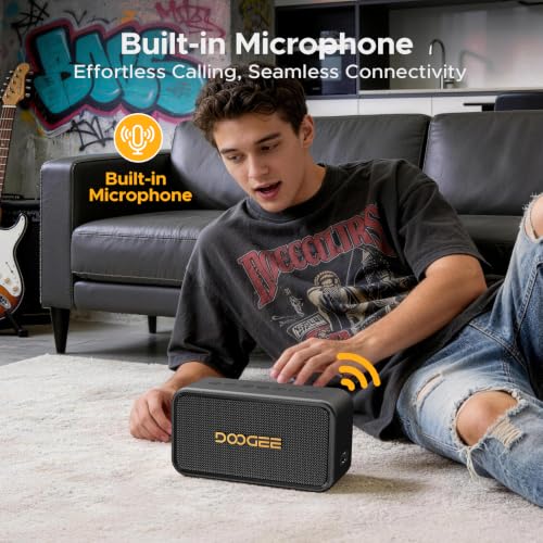 Field Rush Portable Speakers, 130W Peak Wireless Speaker with 2.1 Stereo Sound, Big Sound and Deep Bass, 28H Playtime Outdoor Speaker, IP67 Waterproof, TWS Pairing EQ Modes for Home/Party/Beach Black - color: Black