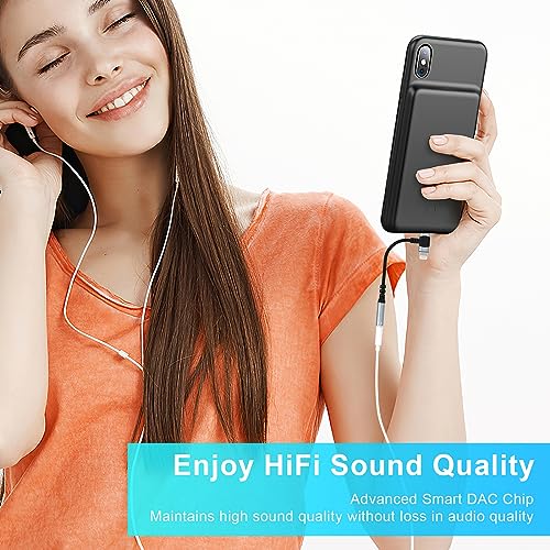 Lightning and USB C to 3.5mm Audio Adapter iphone 16 Headphone AdapterUSB-C iphone Aux adapter for Headphone Jack, Aux to USB C and Lightning Earbus Adapter for iPhone 16 15 14 13 ipad,Sanmsung, Pixel