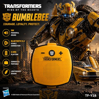 Transformers TF-Y16 Bluetooth Speaker, Bumblebee Yellow - color: Bumblebee Yellow