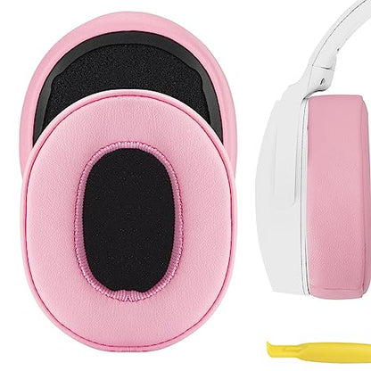 Geekria NOVA Replacement Ear Pads for Skullcandy Crusher Wireless, Crusher EVO, Crusher ANC, Hesh3, HeshEVO, HeshANC, Venue ANC Headphones Ear Cushions, Repair Parts with Video Guide (Pink)
