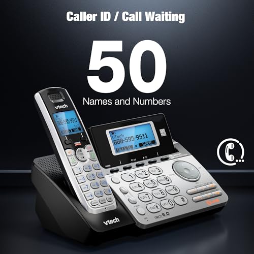 VTech DS6151-2 2-Line Expandable Cordless Phone System, 2 Handsets (Pack of 4) - size: 2 Handsets (Pack of 4)