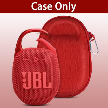 Aenllosi Hard Case for JBL Clip 5 Speaker, Red | EVA case construction, Water-resistant design, Dust-resistant design, Protective case only - color: Red
