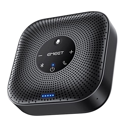 EMEET M0 Plus Conference Speaker and Microphone, 4 Mics 360° Voice Pickup | Noise Reduction, USB C&C-to-A Adapter, Bluetooth Speakerphone for 8 People w/Daisy Chain for 16, Works with Leading Software - size: Advanced M0 PLUS for 8 People