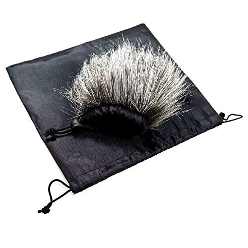 Furry Microphone Windscreen Wind Muff Compatible with Portable Digital audio Recorders up to 10cmX14cm fits Zoom H4n H5 H6 Tascam DR-40 DR-05 DR-07 Roland R-05 Olympus LS-100