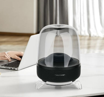 Coyktonty Speaker Stand for Harman/Kardon Aura Studio3/4 Wireless Portable Bluetooth Speaker Mount Desktop Stand Holder (Black) - color: black