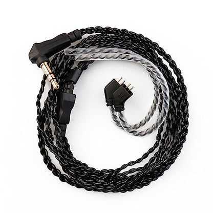 2 Meter TFZ-Pins in Ear Monitor Cable KBEAR KS1 IEM Extension Headphone Cable Cords for CCZ Melody/DC01 PRO/MC02/DC02/DC03/NC01/KS2/Storm, CCZ 4N OFC Silver-Plated Wire (Inky, TFZ-Pin, 3.5mm Plug) - size: TFZ-Pins 3.5mm, style: 2M long