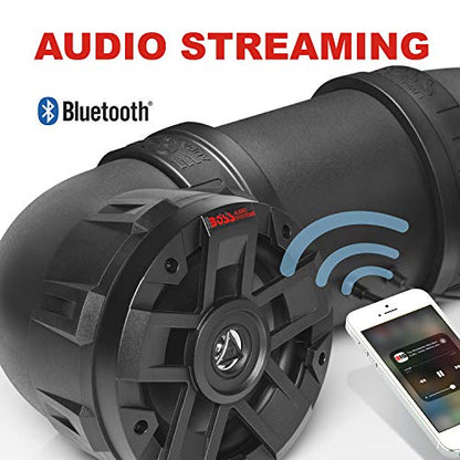 BOSS Audio Systems ATV6.5B 6.5 Inch ATV Speakers, Amplifier, Bluetooth - style: 6.5" Speakers, Black