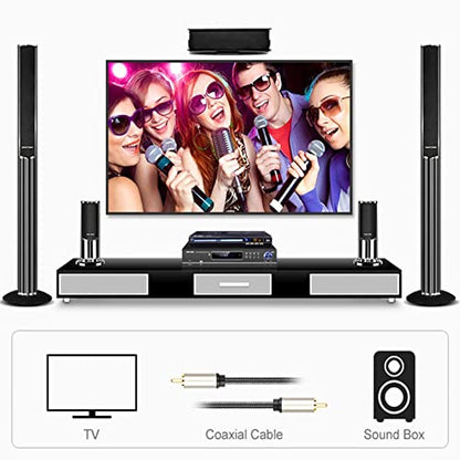 Subwoofer Cable Digital Coaxial Cable 1 to 1 Video Cable for Home Theater Sound - color: 1.5m