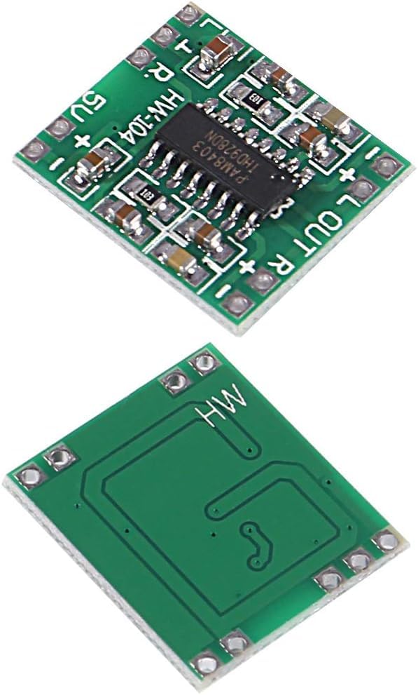 2PCS PAM8403 Mini Digital Power Amplifier Module 3W 2.5-5V Input USB Power Supply + 2PCS 3W 8Ohm Audio Stereo Speaker Full Range Mini Portable Advertising Speakers - color: 3W 8Ohm+PAM8403