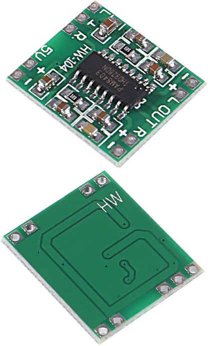 2PCS PAM8403 Mini Digital Power Amplifier Module 3W 2.5-5V Input USB Power Supply + 2PCS 3W 8Ohm Audio Stereo Speaker Full Range Mini Portable Advertising Speakers - color: 3W 8Ohm+PAM8403