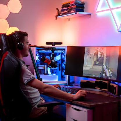 Boom Arm - Adjustable 360° Rotatable Microphone Sturdy Stainless Steel Mic Desk, Table Stand Foldable Scissor Stable Mount Arms for Radio Studio, Podcast, Gaming - color: HERO