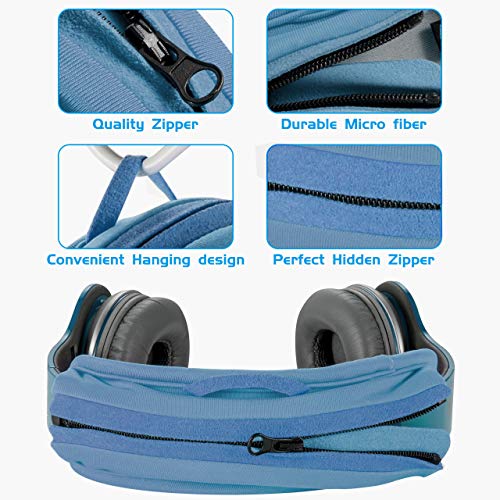 Universal Replacement Headband Cushion Pad Cover Protector Compatible with ATH M50X, QC 35i/35ii, QC25, Solo 2/Solo 3, Studio 2/3 Headphones (Blue) - color: Blue
