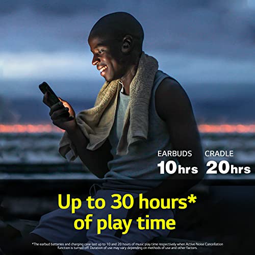 LG Tone Free Fit TF8 - IP67 Sports Wireless Earbuds with Plug & Wireless, Secure & Comfort Fit, ANC, UVnano, Multi-Point, 30 Hours Long Lasting Battery, Meridian Sound