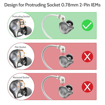 USB Type C 2-Pin 0.78mm IEM Cable with Microphone, Silver Plated OFC Wires Replacement Cable with Detachable Boom MIC for Wan'er S.G, ZS10 Pro, ZS10 Pro X, ZSN PRO, ZSX, 4 Feet - style: USB C