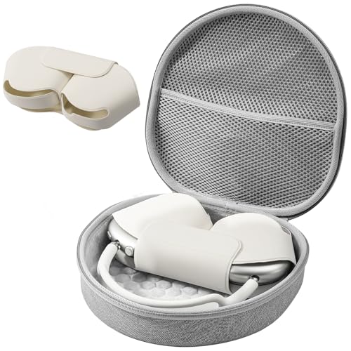ProCase AirPods Max & AirPods Max 2 Travel Case with Sleep Mode Cover | Shockproof EVA Shell with Soft Lining, Mesh Pocket, Hand Strap & Carabiner for Travel - Grey - color: Grey, size: Sleep Mode Version