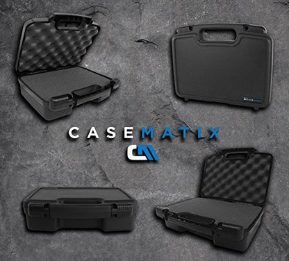 CASEMATIX Studio Microphone Travel Case Compatible with MV51 Digital Large Diaphragm Condenser Mic, MVi Audio Interface, MV88, MVL, Lavalier Mic and More, Includes Case Only