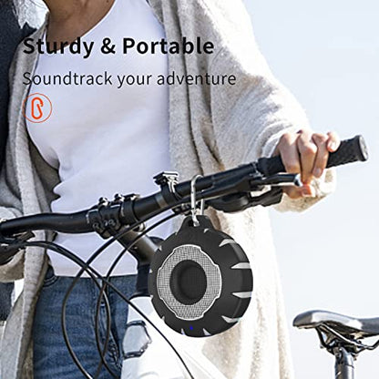 HEYSONG Waterproof Bluetooth Speaker, IPX7 Small Shower Speaker, Lightweight Portable Speakers for Travel, Pool, Beach, Biking, Kayak