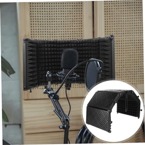 Microphone Isolation Shield Folding Panel Design for Desktop Mics