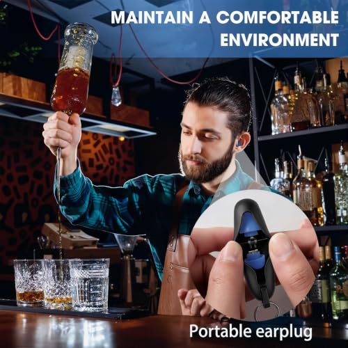 Ear Plugs for Sleeping Noise Cancelling Reusable Comfortable Silicone Earplugs,3 Pairs High Fidelity Concert Earplugs Noise Reduction Earplugs for Music Festivals, DJs, Musicians with 2 Travel Covers