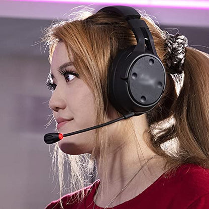 Microphone for HyperX Cloud Flight & Flight S Gaming Headsets | Detachable Mic Boom with LED Mute Indicator for PC PS5 PS4 Xbox Series X/S