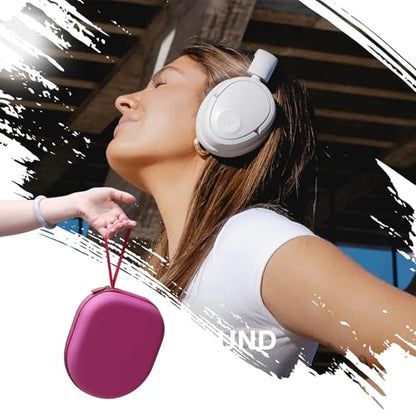 Headphone Headset Case Compatible with JBL Tune 520BT 720BT/BERIBES/KVIDIO/Soundcore by Anker/Sony Wireless On-Ear Headphones, Rose Red - color: Rose