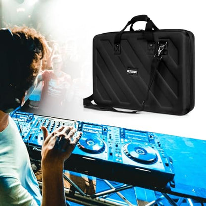 Mixer Travel Case, Carrying Storage Bag Compatible with DJ Controller for DDJ-SR/SR2/REV1/Denon MC4000/Numark NVII/Mixtrack Pro3/Hercules Inpulse 500/NV Platinum (Mixing Board Not Included) - size: M-23 x 14.8 x 3.5"