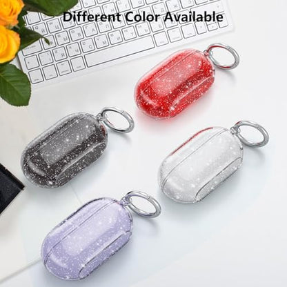 Aircawin for Beats Solo Buds Case Clear Glitter,Cute Sparkly Bling Design | Soft TPU for Beats Solo Buds Case Cover,Shockproof Cover for Beat Solo Earbuds with Keychain and Cleaning Pen-Glitter - color: Glitter
